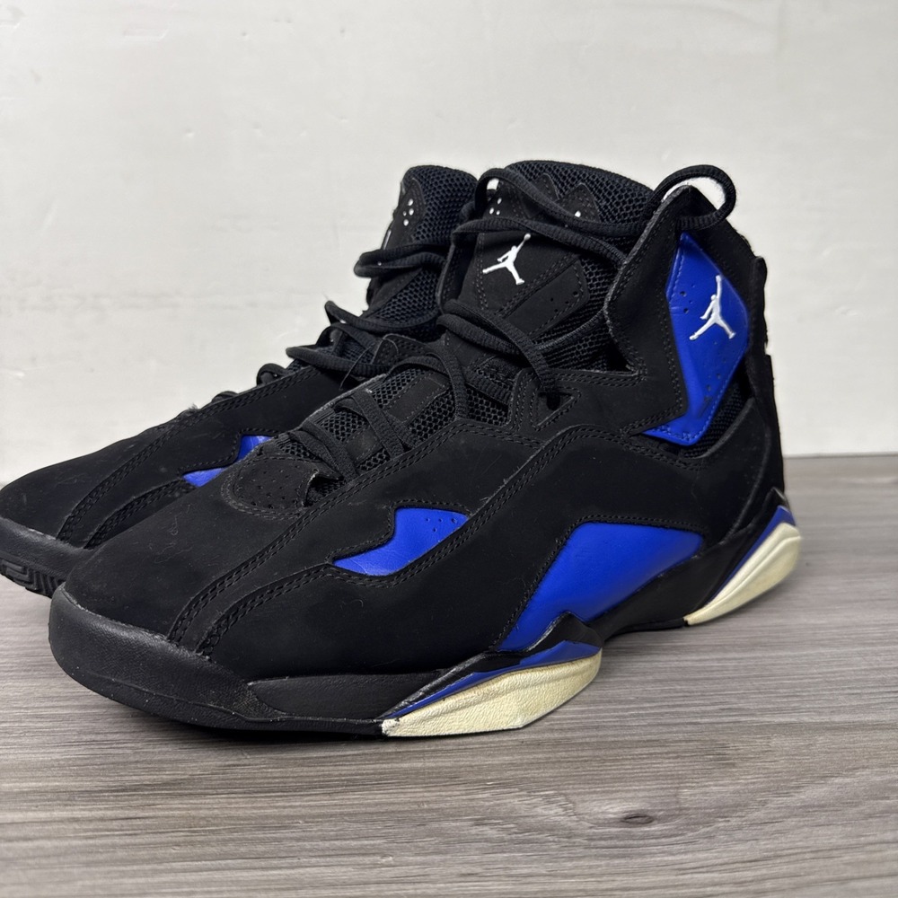 Jordan Flight 45 342964-042‎ Black Royal Blue Men's Size 11 Basketball Shoes